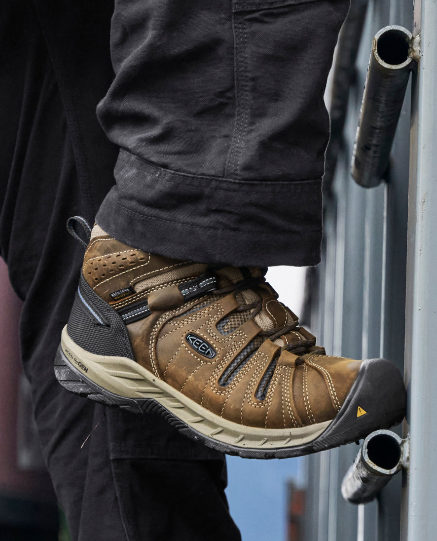 Men's Flint II Waterproof Boot (Steel Toe)  |  Cascade Brown/Orion Blue - Image 7